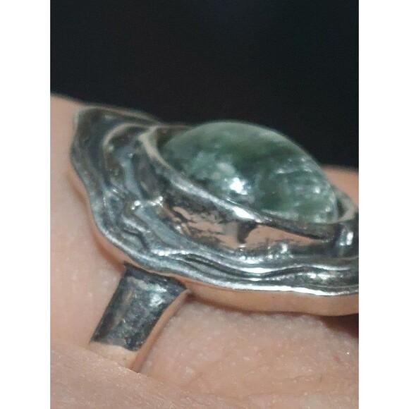 Brand new high quality seraphinite sterling ring sz8 - Picture 11 of 17